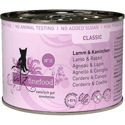 Catz finefood No.11 s jahňacím a králičím mäsom 200 g