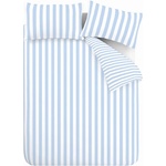 Sassy B Бяло/синьо единично спално бельо 135x200 cm Stripe Tease - Sassy B (BD/55502/R/SQS/BL)