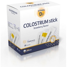 mce COLOSTRUM stick prášek s jahodovou příchutí sáčky 30