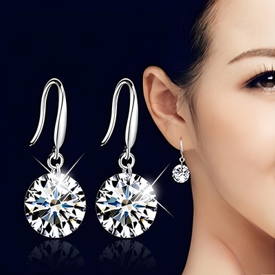 HARAHU Обеци Брилянтен-Сребърна kp1480 (br-1480)