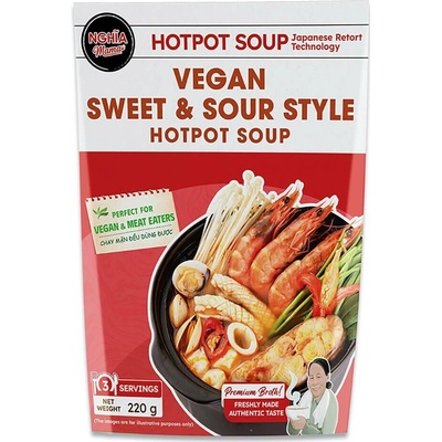 Nghia Mama Vegan Sweet & Sour Hotpot Soup 220 g