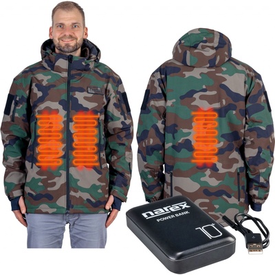 NAREX CHJ-XL vyhřívaná bunda Camouflage - velikost XL – Zboží Mobilmania