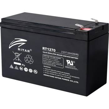 Ritar power Оловна Батерия RITAR, (RT1270) AGM, 12V, 7Ah, 151/ 65/ 94 mm, Терминал2 (RITAR-RT1270)