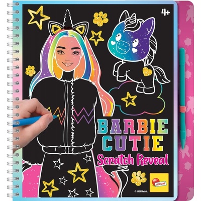 Lisciani Творчески комплект, Lisciani, Barbie, Scratch Reveal, Скречбук Барби сладурче