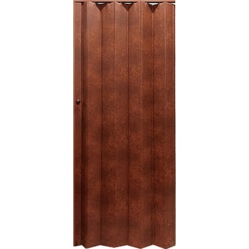 Hopa Koženkové shrnovací dveře plné 60 83 x 200 cm, model hnědý