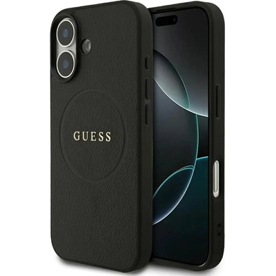 GUESS Калъф Guess Grained Ring MagSafe за iPhone 17 - черен (3666339490881)
