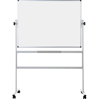 Bi-Office Mobilní otočná oboustranná bílá popisovací tabule, magnetická, 1200 x 900 mm