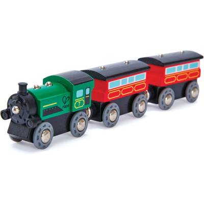 Hape Дървена играчка hape Влакче с парен локомотив (h3719)
