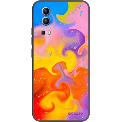 Pouzdro Picasee silikonové Vivo Y52 5G Bubbles černé