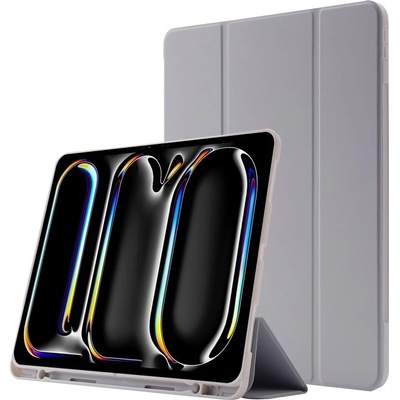 Vsechnonamobil 76522 LEATHER Zaklápěcí kryt pro Apple iPad Pro 11 2024 / M5 2025 šedý