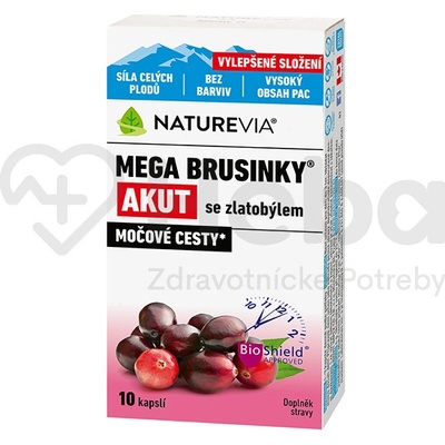 Swiaa Naturevia Mega Brusnice Akut 500 mg 15 kapsúl