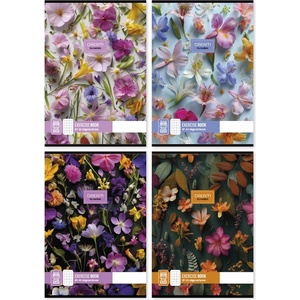 Cool school Тетрадка с карета „Dream Flowers, формат А4, 87-32, разнообразни мотиви
