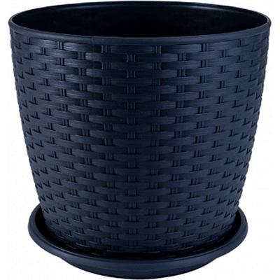 ALEANA САКСИЯ РАТАН С ПОДЛОЖКА 16x15см ГРАНИТ (114056)