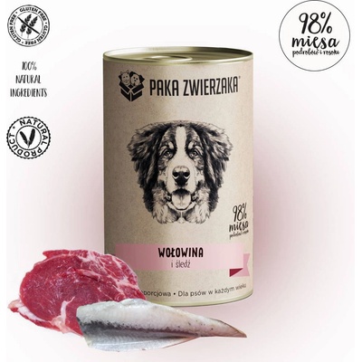 PAKA ZWIERZAKA Hovězí a sleď 400 g