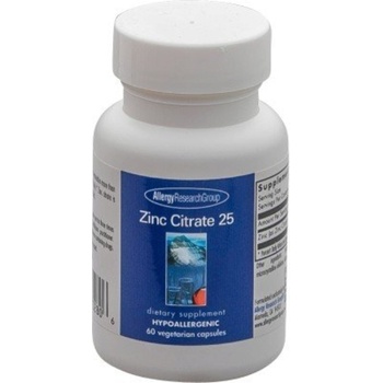 Allergy Research Group Цинков цитрат 25 мг - 60 вег. капсули