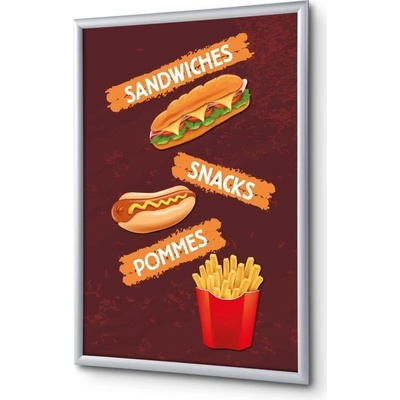 Jansen Display Set klaprámu A4, Svačiny, německy, 241 x 328 mm