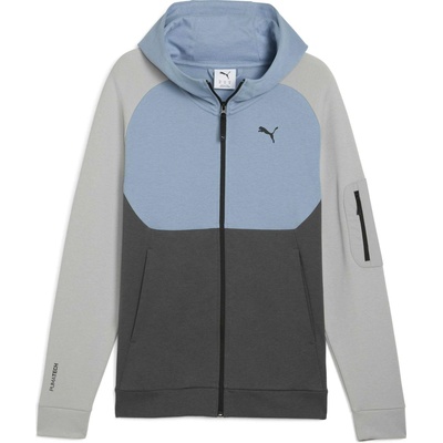 Puma Tech Full Zip Hoodie DK tmavo sivá