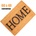 60 х 40 см килимче за врата в бежов цвят с надпис home (011580)
