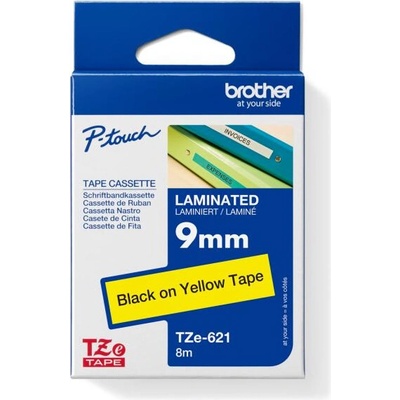 Samolepiaca páska Brother TZe-621 9 mm žltá/čierna