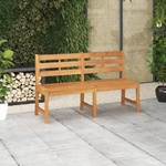 vidaXL Градинска пейка, 150 см, тиково дърво масив (316635)