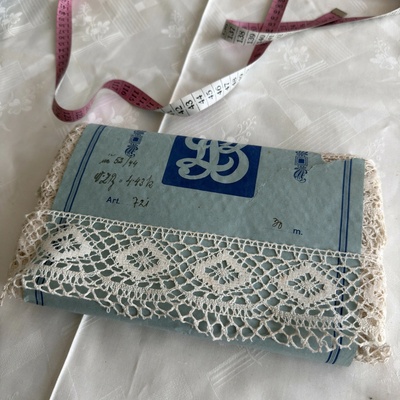 Vintage bavlněná krajka šíře 7 cm typ 34