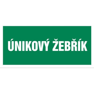 Značka Únikový žebřík, samolepicí fólie, 100 × 210 mm BZ FT922