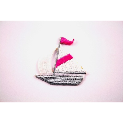 Nažehľovacia záplata - Loďka - rozmer 3,5 cm x 3,8 cm