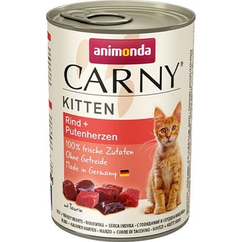 ANIMONDA Carny Kitten hovädzie mäso morčacie srdcia 400 g