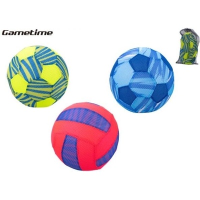 Gametime míč textilní 23cm 3druhy v síťce
