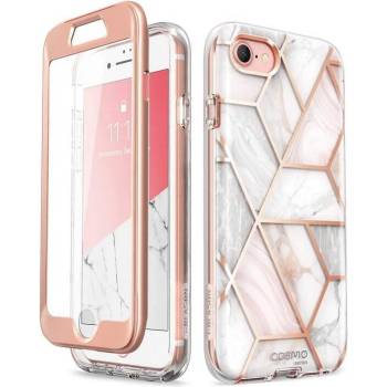 SUPCASE Дамски Калъф за iPhone SE 2022/2020 8/7, SUPCASE IBLSN Cosmo Marble, Розов (843439108356)