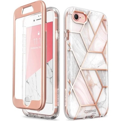 SUPCASE Дамски Калъф за iPhone SE 2022/2020 8/7, Supcase Iblsn Cosmo Marble, Розов (843439108356)