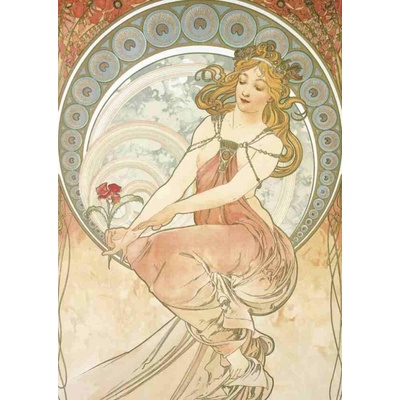 Pohled Alfons Mucha – Painting pohled, krátký