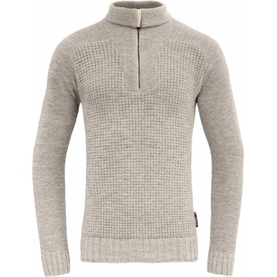 Devold Bispen Wool Zip Neck sivá