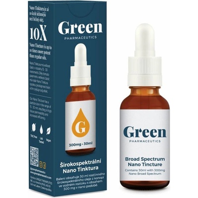 Green Pharma Širokospektrální Nano tinktura 300 mg 30 ml
