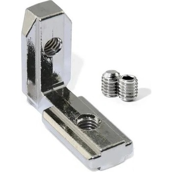 Image 1 of Exallto L образна ъглова връзка за профили 30х30, 30х60 - ex30c