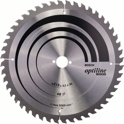 Bosch Pílový kotúč Optiline Wood 315 x 30 x 3,2 mm, 48 2608640673