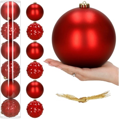 Springos SADA VÁNOČNÍCH OZDOB 15 CM 6 KS.