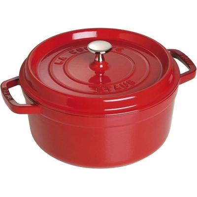 Staub Cocotte hrnec kulatý 24 cm 3,8 l červený