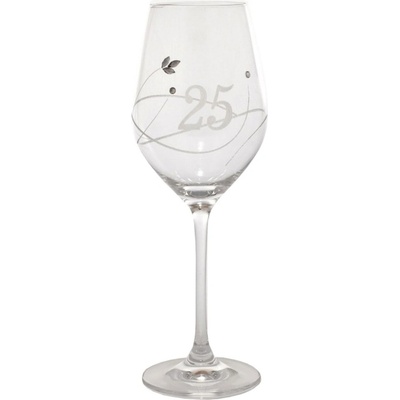 Swarovski Sklenice na víno s krystaly jubileum 25 360 ml