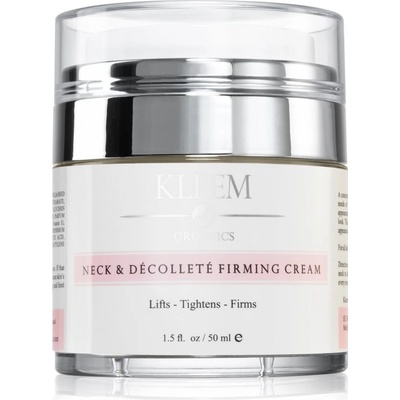 Kleem Organics Neck & Décolleté Firming Cream zpevňující krém na krk a dekolt 50 ml