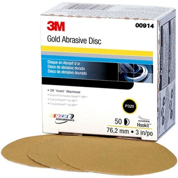 3M 00914 Hookit Brúsny papier 76mm, suchý zips, P320