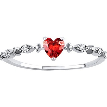 SILVEGO Strieborný prsteň s micro zirconia DCC08022RR