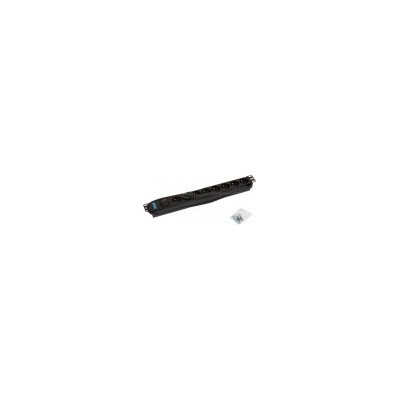 Triton 19" 8xCZ zásuvka,bleskojistka,3x1.5mm 2m RAL9005 RAB-PD-X07-A1