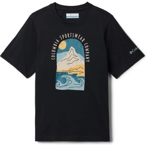 Columbia Детска тениска Columbia Kid's Valley Creek II S/S Graphic Shirt T-shirt - Black / Cozy Coastline (704-5866-0114)