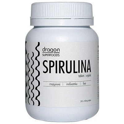 Dragon Superfoods Spirulina BIO 200 kapsúl