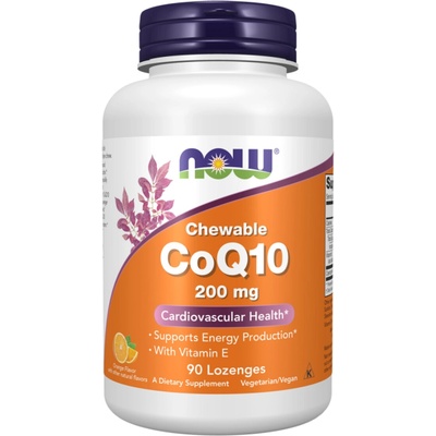 Now Foods Koenzym Q10 200 mg 90 cucací tablety