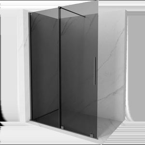 Mexen Velar плъзгаща се душ стена Walk-in 160 x 200 cm, графит 8 mm, gun metal - 871-160-000-43-95 (871-160-000-43-95)