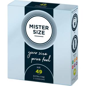 MISTER SIZE - тънък презерватив - 49мм - 3 броя - desirel