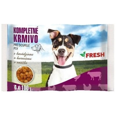 Fresh Hovädzie a Kura 4 x 100 g