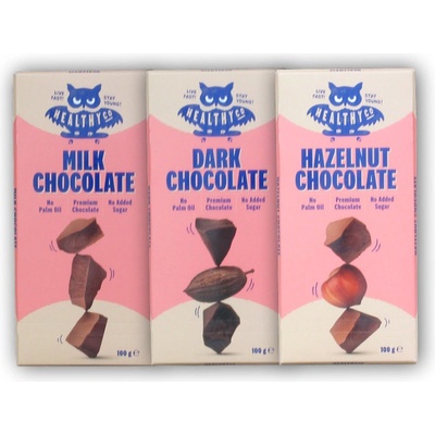 HealthyCo Chocolate bez cukru mléčná 100 g